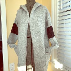 Hooded cardigan Madewell style sweater